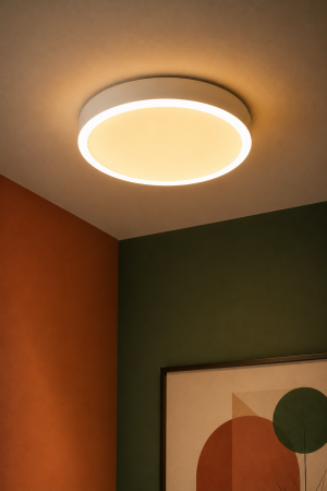 Corpuri de Iluminat Interior - Plafoniera LED Downlight,aparent sau incastrat, dimabil, 1800lm, CCT selectabil, reglabil 65-185mm
