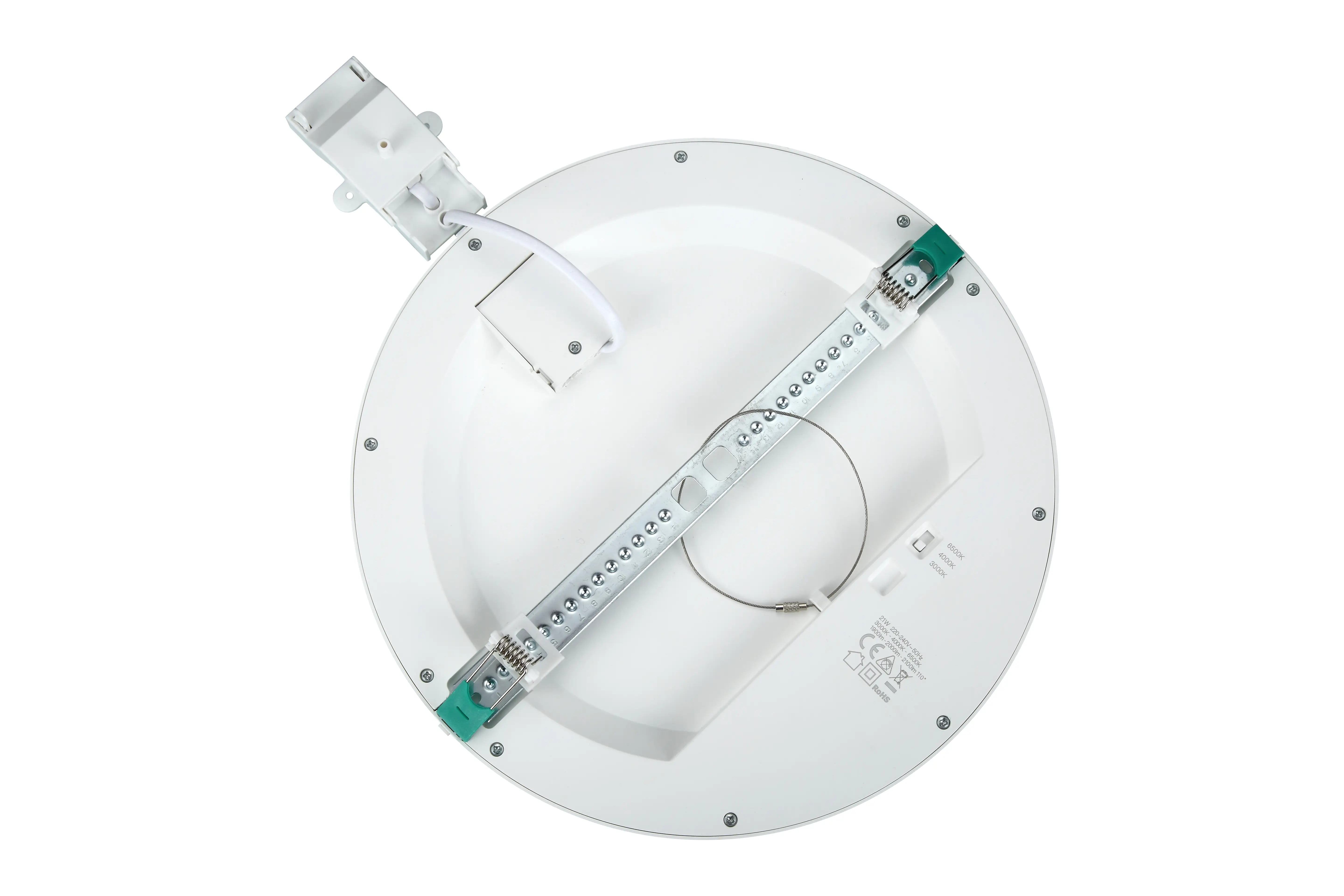 Plafoniera LED Downlight, montaj aparent sau incastrat, 2300lm, CCT selectabil, reglabil 65-260mm [6]