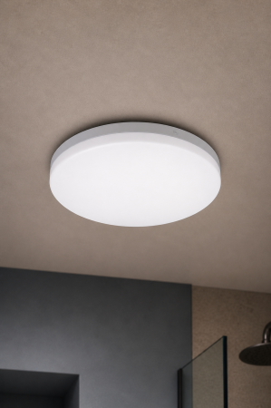 Corpuri de Iluminat Interior - Plafoniera LED pentru baie 1440lm, 30 cm, 18W, 6400K, IP44, alba