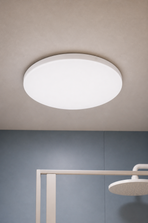 Corpuri de Iluminat Interior - Plafoniera LED pentru baie 2450lm, 30x5 cm, 25W, 6400K, IP44, alba