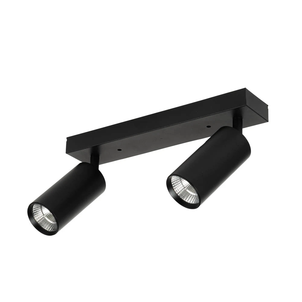 Plafoniera LED tip spot, 15W, 39x15x5.5cm, IP20, lumina rece, negru - Kabo [4]