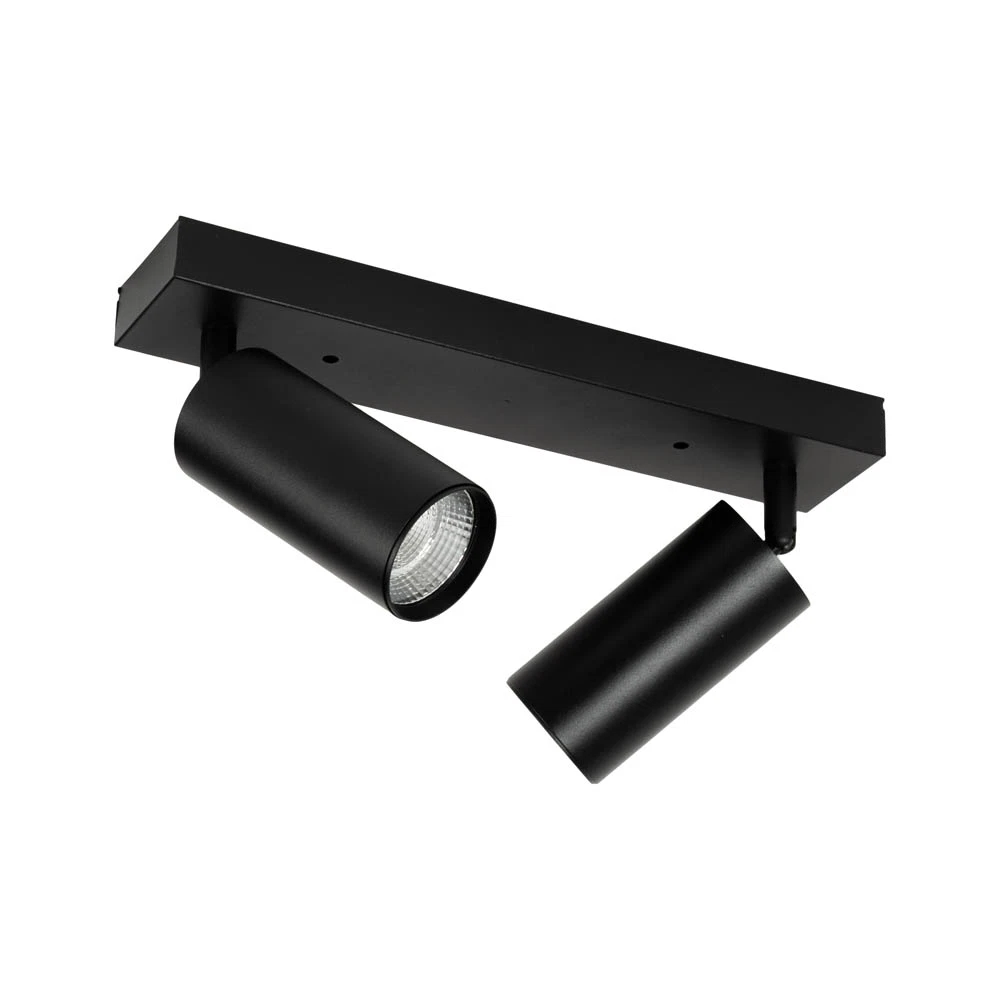 Plafoniera LED tip spot, 15W, 39x15x5.5cm, IP20, lumina rece, negru - Kabo [5]