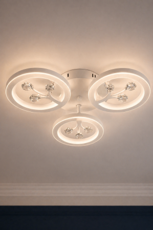 Plafoniera LED TREES, 50W, 4250lm, 3CCT, alb, dimabila [4]