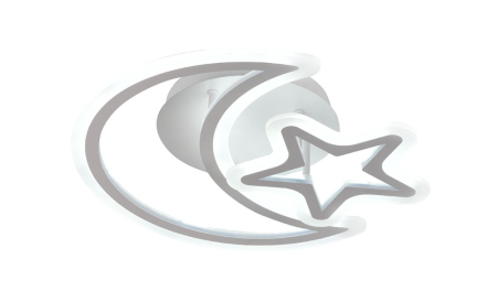 Plafoniera LED 55W, 3CCT, 4880lm, alb, dimabila - Night [5]