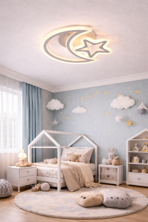 Plafoniera LED 55W, 3CCT, 4880lm, alb, dimabila - Night