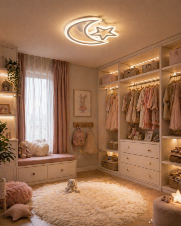 Plafoniera LED 55W, 3CCT, 4880lm, alb, dimabila - Night [1]