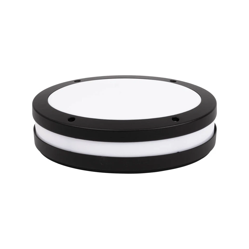 Plafoniera pentru exterior ovala cu dulie E27, 29cm, 18W, IP54, negru - Seres [2]