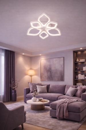 Corpuri de Iluminat Interior - Plafoniera RGB LED 7000lm, 100W, 3CCT cu telecomanda - Agata