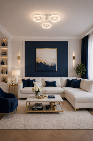 Plafoniera LED TREES, 50W, 4250lm, 3CCT, alb, dimabila