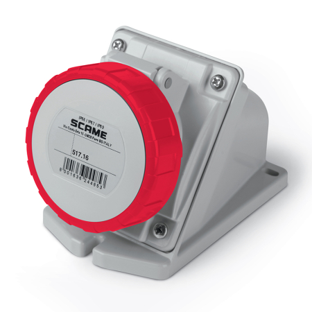 Prize si Fise Industriale - Priza fixa de exterior, aparenta, 16A, 3P+N+E, 6h, 346-415V, IP66/IP67