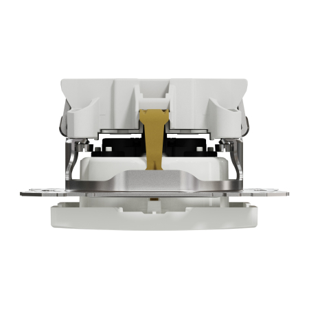 Priza Schuko simpla 2P+E cu obturatoare Sedna Design, alb, SDD111021 [2]