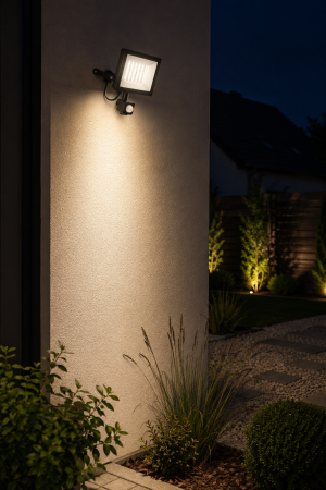 Proiector LED de gradina cu senzor, 50W, IP44/IP65, lumina rece [1]