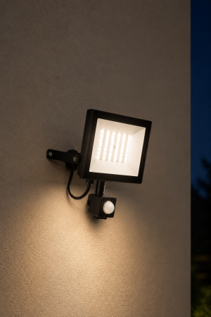 ILUMINAT - Proiector LED de gradina cu senzor, 50W, IP44/IP65, lumina rece
