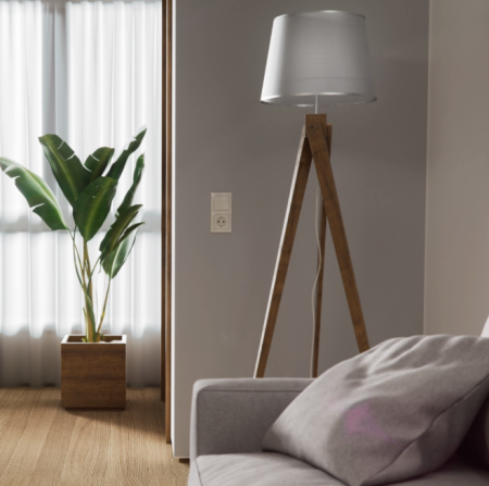 Rama aparat 2 module, S1, 80.5x151.5 mm, alb polar [1]