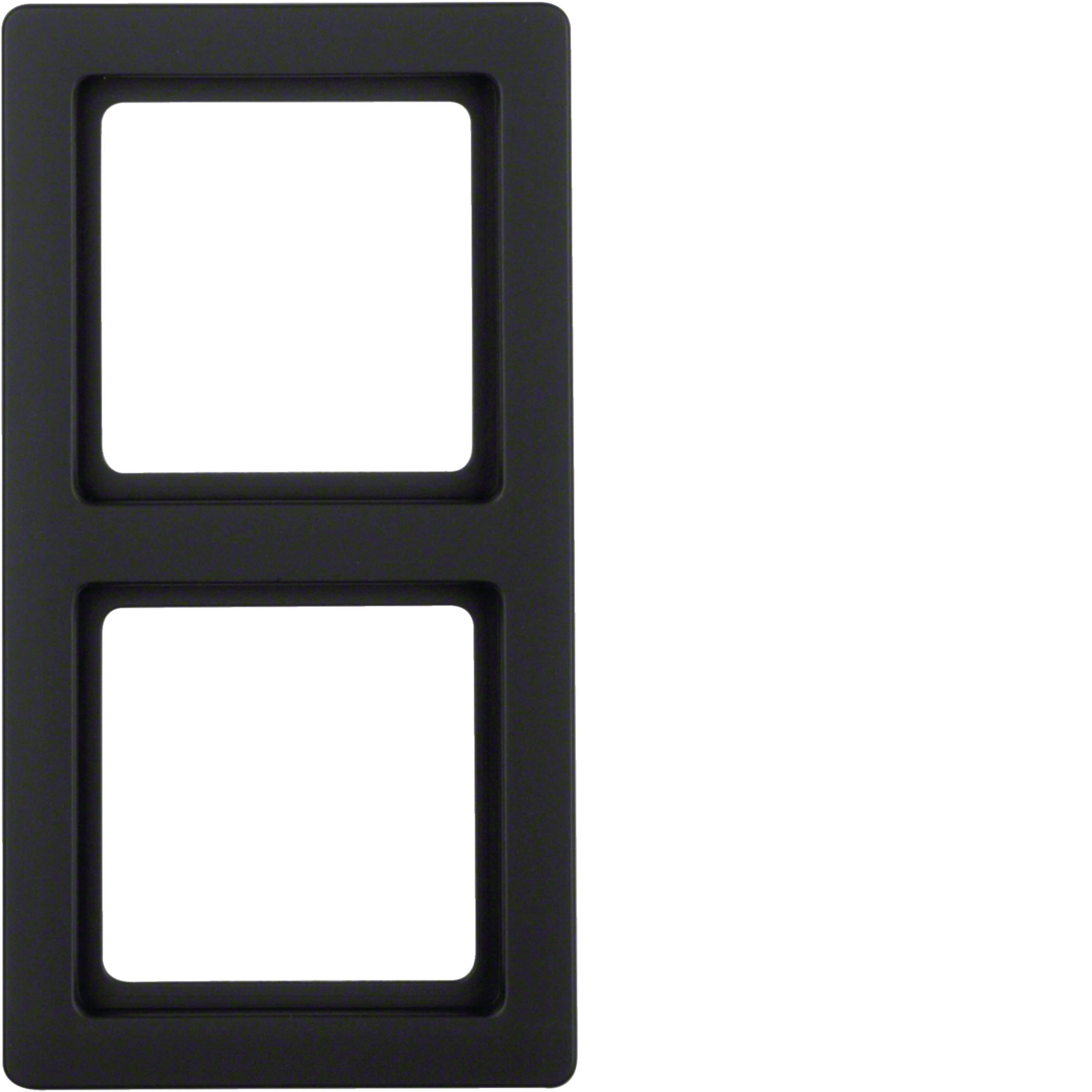 Aparataj Modular - Rama aparat 2 module, Q1, 80.5x151.5 mm, antracit catifelat