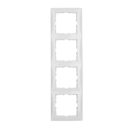 PRIZE SI INTRERUPATOARE - Rama aparat 4 module, S1, 80.5x294 mm, alb polar