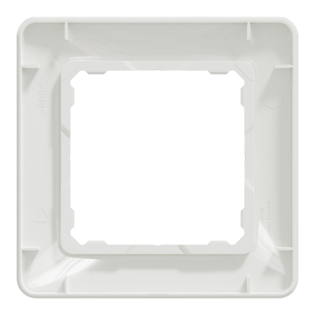 Rama simpla 1 modul, Sedna Design, alb, SDD311801 [2]