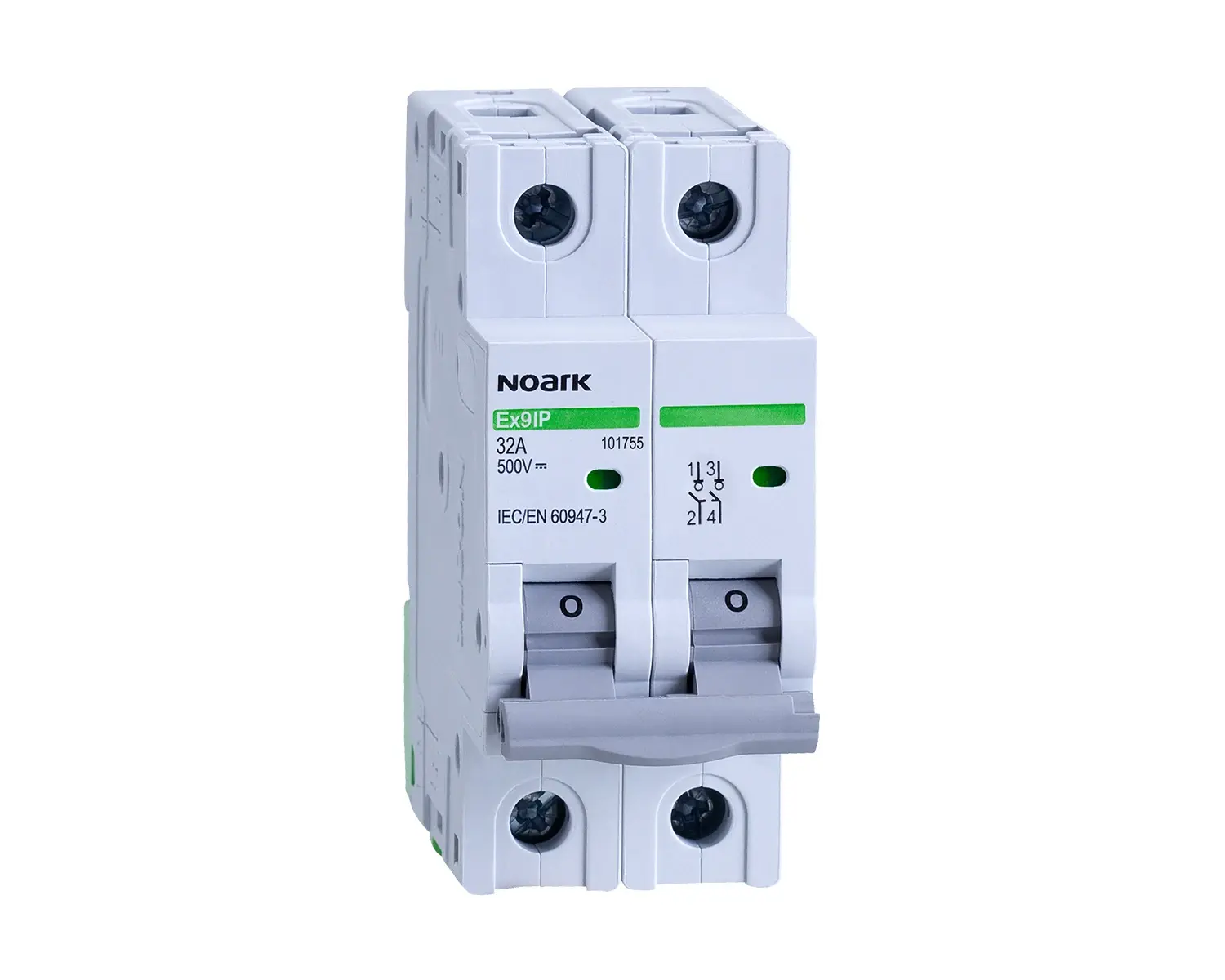 Separatori si Sigurante Fuzibile - Separator de sarcina 2P, 32A, 500V, DC, 0.38 kA