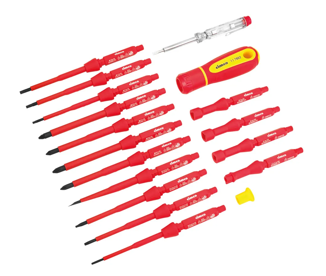 Surubelnite - Set surubelnite cu cap detasabil, VDE 1000V,  18 piese