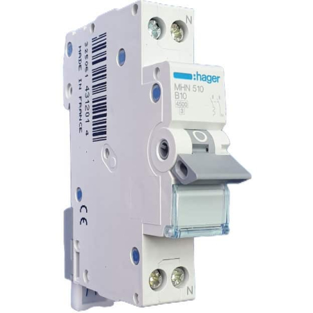 Sigurante Automate (MCB) - Siguranta automata (Disjunctor), MCB, 1P+N, 10A, 4.5kA, B, 1M, MHN510