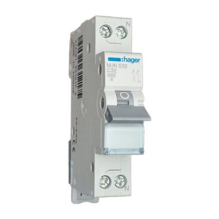 Sigurante Automate (MCB) - Siguranta automata (Disjunctor), MCB, 1P+N, 32A, 4.5kA, C, MJN532