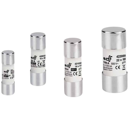 Separatori si Sigurante Fuzibile - Siguranta fuzibila cilindrica, 2A 10x38mm, gG, 50kA, 500VAC