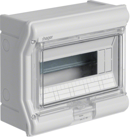 Tablouri Aparente (PT) - Tablou electric aparent 10 module, IP65, 237x210x114mm, gri deschis