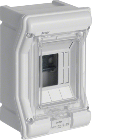 Tablouri Aparente (PT) - Tablou electric aparent  3 module, IP65, 175x111x93mm, gri deschis