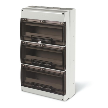 Tablouri Aparente (PT) - Tablou electric aparent  48 module (3x16) , IP66, 328x550x140mm, gri
