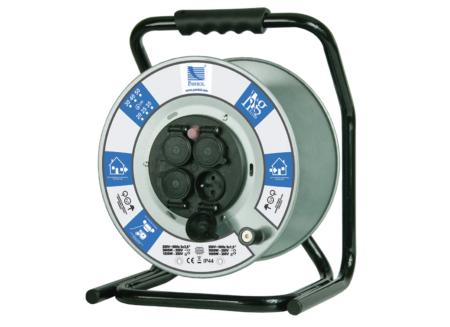 Scule si unelte pentru electricieni - Tambur metalic, 4PX16A, IP44, fara cablu, ~250V | Ø=300mm