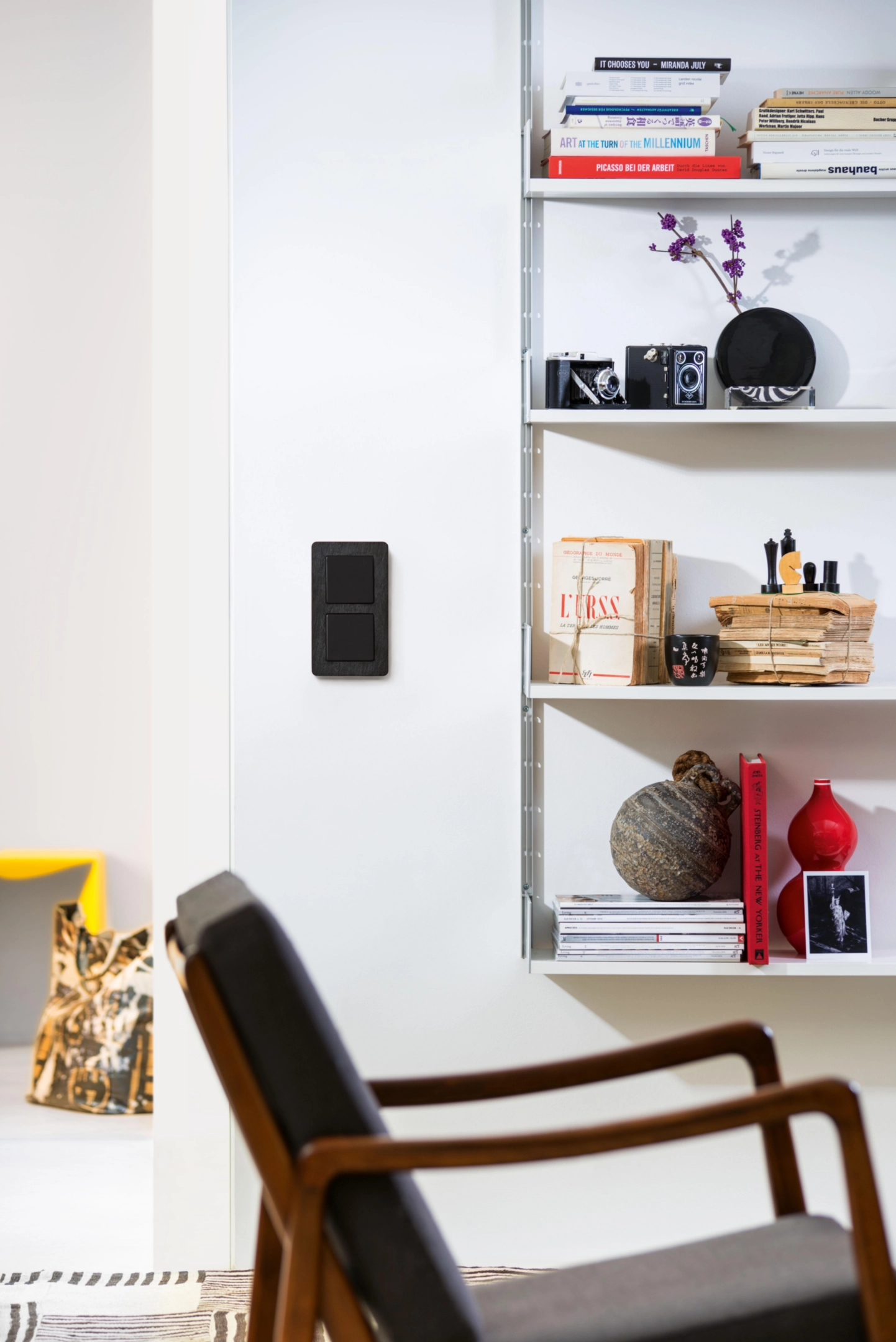 Tasta simpla pentru intrerupator, Q.1/Q.3/Q.7/Q.9, antracit catifelat [3]