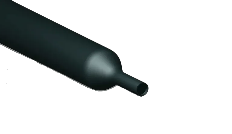 Tuburi termocontractabile - Tub termocontractabil 2:1, negru, cu pereți subțiri, Ø 19.0/9.0 mm, lungime 1 m