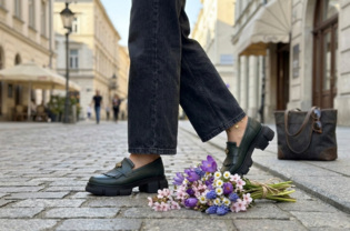 Deep Green Bee Loafers