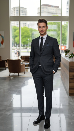 COSTUME BARBATI - COSTUM CAROURI GRI-1044E23 M50  MARECOM EXCLUSIV