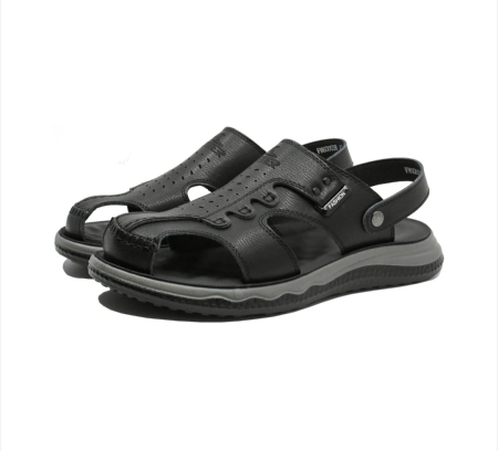 SANDALE BARBATI - I4FM60003B 01 BLACK 40 OTTER MAN