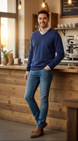 BLUZE BARBATI - PULOVER 1050-3025