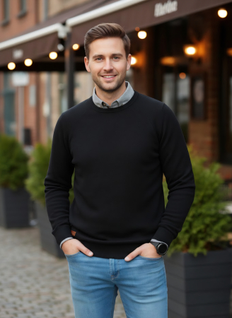 BLUZE BARBATI - PULOVER N56-C068