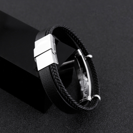 Brățări Piele Bărbați Cu Placuță [1]