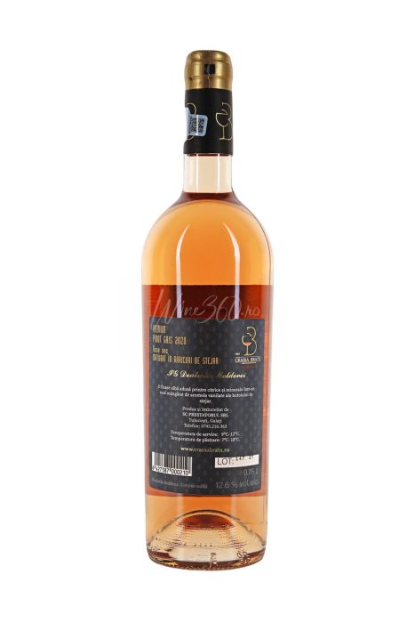 Crama Bratu - Premium Pinot Gri Rose - 2020 [2]