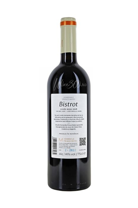 Domeniile Prince Matei - Bistrot - Cuvee Rosu - 2018 [2]