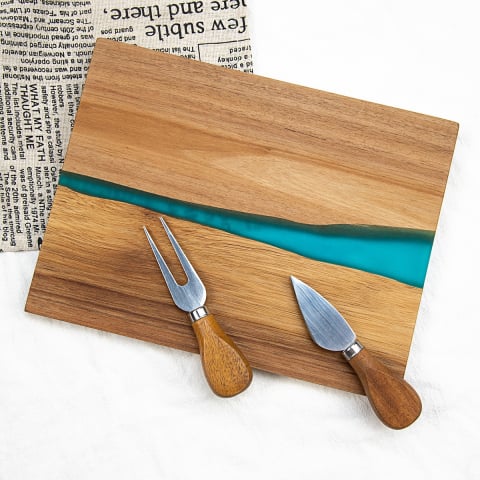 Produse - Tocător din lemn de acacia & rășină epoxidică