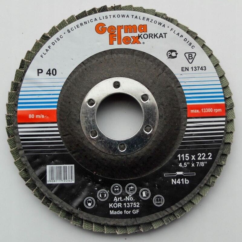 Abraziv lamelar frontal, P40, 115 mm [2]