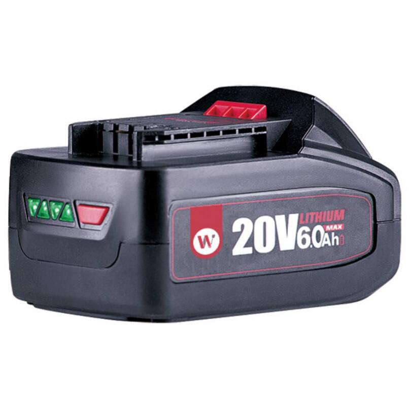 Acumulator 20 V, 6 Ah Li-ion, incarcare rapida, Worcraft [2]