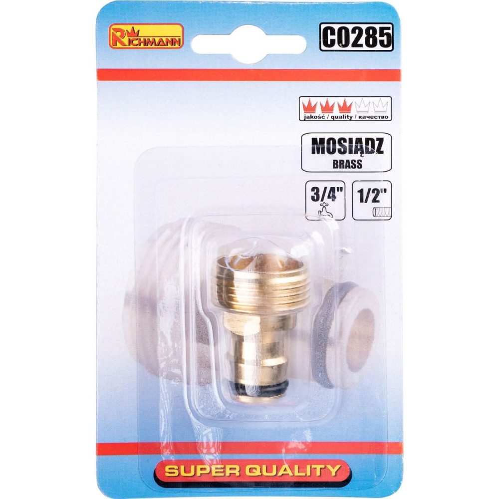 Adaptor robinet, filet exterior, alama, 3/4", Richmann  [2]