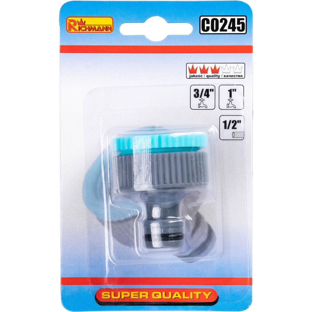Adaptor robinet, filet interior, 3/4"-1", Richmann [2]