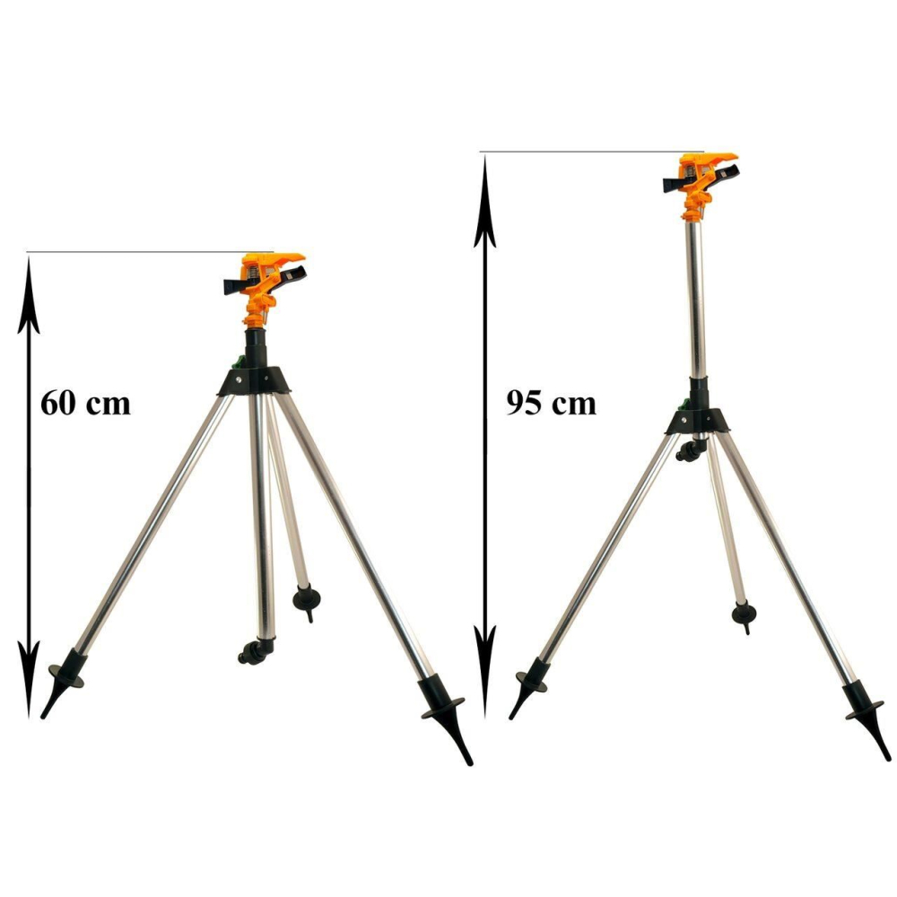 Aspersor pulsatoriu, plastic, cu trepied telescopic, 550-930 mm [2]