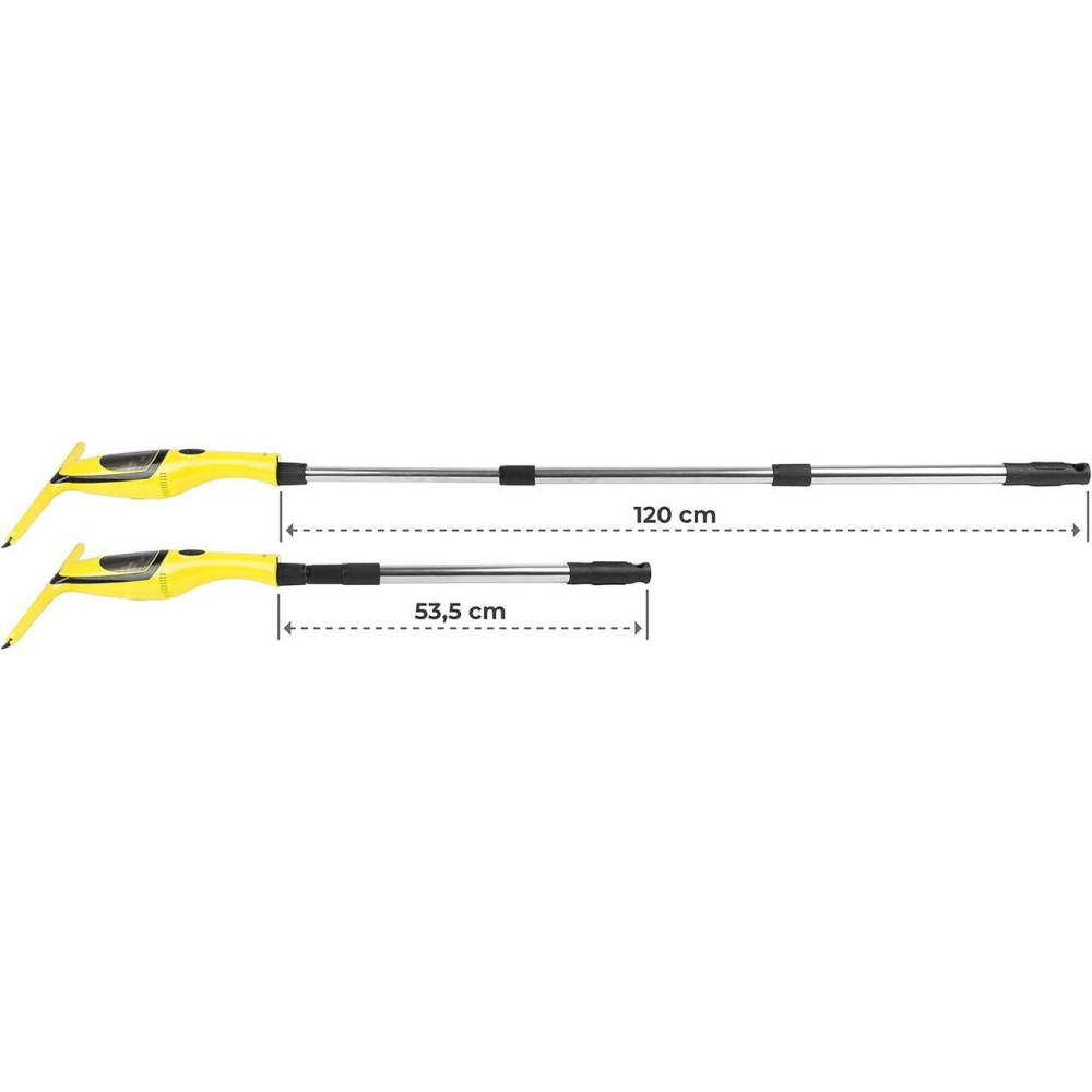 Aspirator de geamuri si oglinzi, electric, maner telescopic 120 cm, stergator/curatator fara fir cu acumulator 200 mAh, 280 ml, laveta microfibra [2]