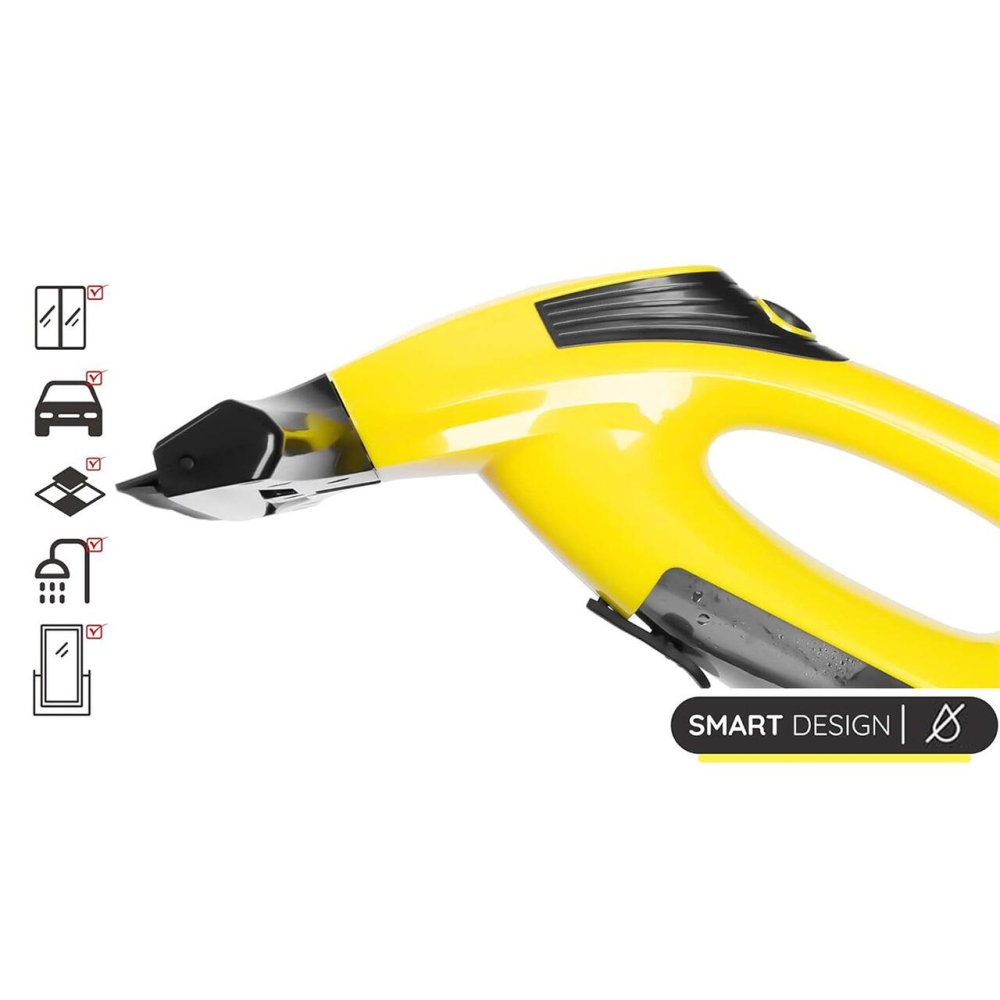 Aspirator de geamuri si oglinzi, electric, stergator fara fir cu acumulator 200 mAh, 280 ml, laveta microfibra [6]
