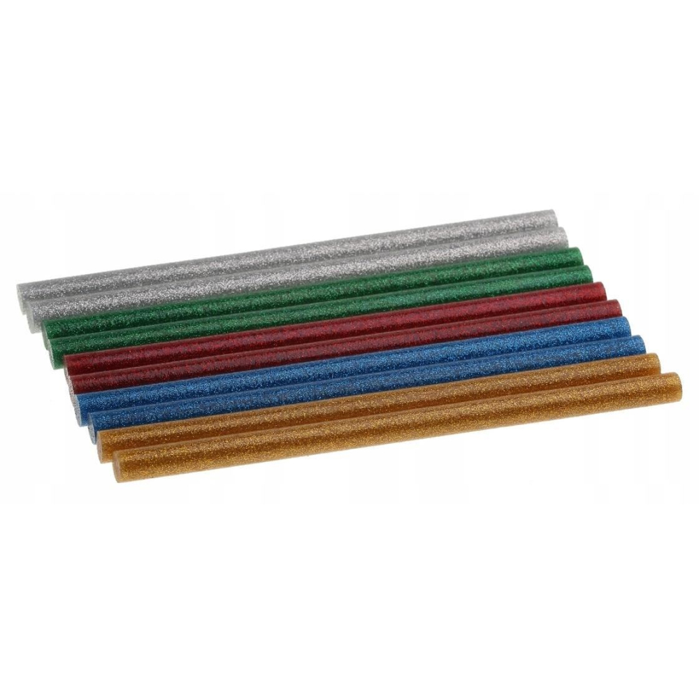 Baton silicon pentru pistol lipit, color, sidef, 10 buc, 11x200 mm [2]