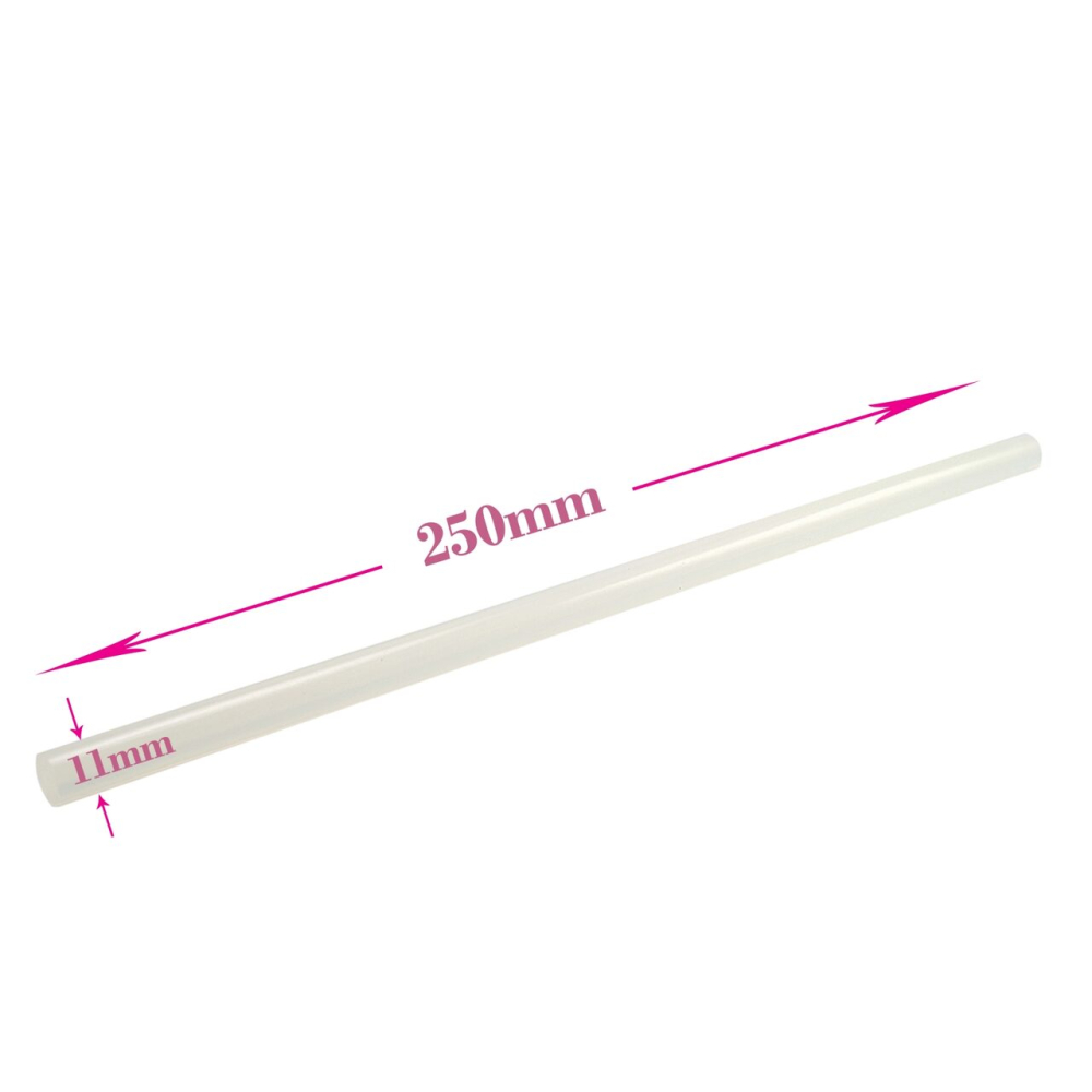 Baton silicon pentru pistol lipit, transparent, 12 buc, 11x250 mm [3]